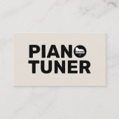 Piano Tuner & Technician 名刺 (正面)