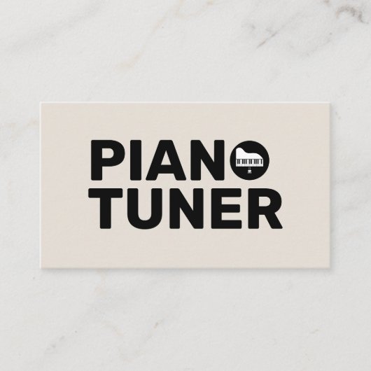 Piano Tuner & Technician 名刺 (正面)