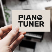 Piano Tuner & Technician 名刺