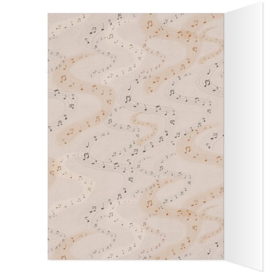 Piano Wonderful Performance Greeting Card (内側 (左))