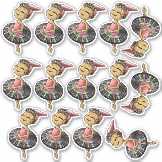 Pianosステッカー シール (正面)