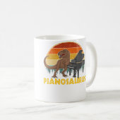 Pianosaurus Pianist Player Piano コーヒーマグカップ (正面右)