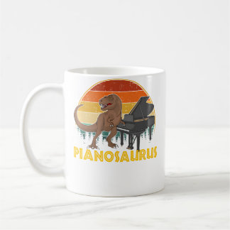 Pianosaurus Pianist Player Piano コーヒーマグカップ