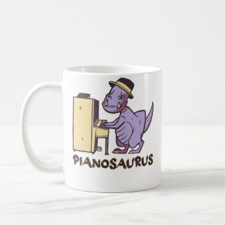 Pianosaurus Piano コーヒーマグカップ