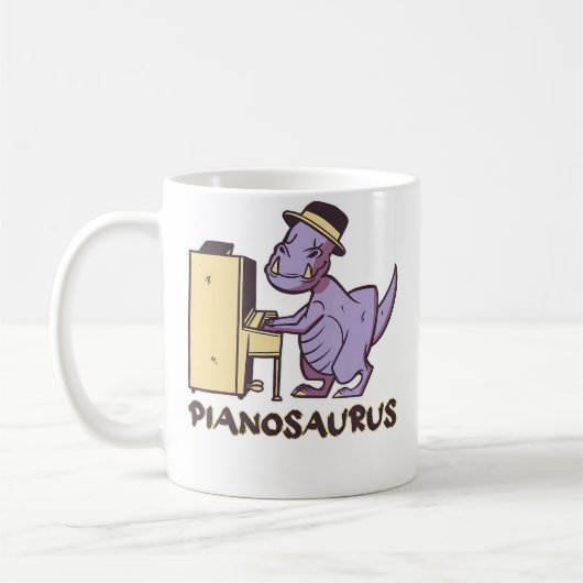 Pianosaurus Piano コーヒーマグカップ (左)