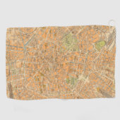 Piantaのディディミアムミラノ-ミラノ、イタリアの地図 ゴルフタオル (横)