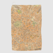 Piantaのディディミアムミラノ-ミラノ、イタリアの地図 ゴルフタオル (正面)