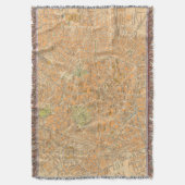 Piantaのディディミアムミラノ-ミラノ、イタリアの地図 スローブランケット (正面縦)