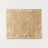 Piantaのディディミアムミラノ-ミラノ、イタリアの地図 タペストリー (正面(横))