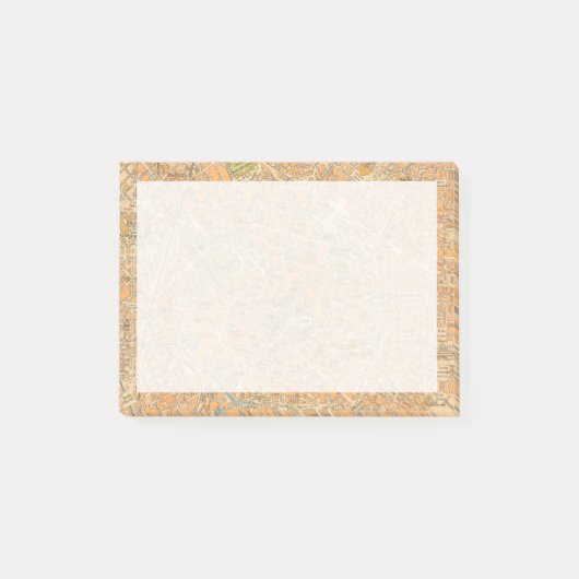 Piantaのディディミアムミラノ-ミラノ、イタリアの地図 ポストイット (正面)