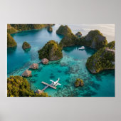 Piaynemo Raja Ampat Islands Paradise View Art ポスター (正面)