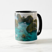 Piaynemo Raja Ampat Islands Paradise View Art マグカップ (正面右)