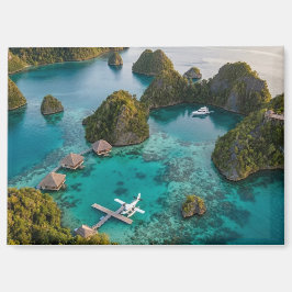 Piaynemo Raja Ampat Islands Paradise View Art マグネット