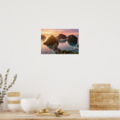 Piaynemo Sunrise Raja Ampat Tropical Island Art ポスター (キッチン)