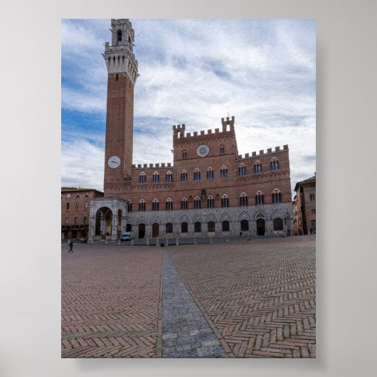 Piazza al Campo Siena ポスター (正面)