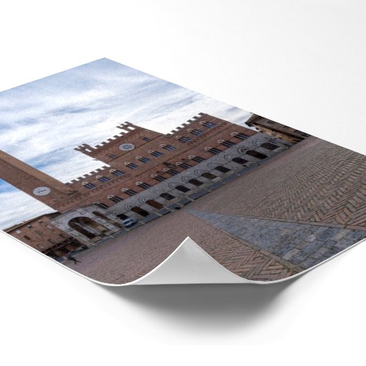 Piazza al Campo Siena ポスター (角)