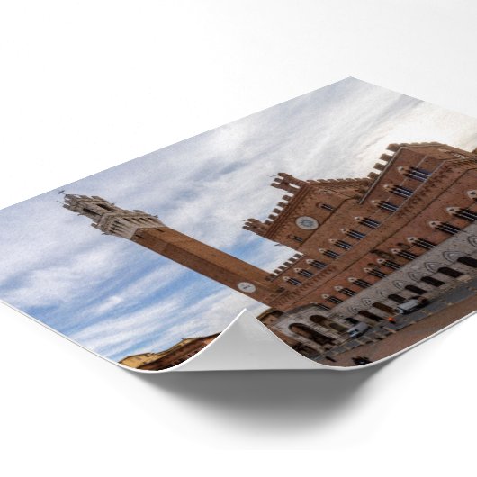 Piazza al Campo Siena ポスター (角)