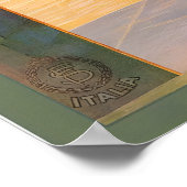 Piazza del Campo Siena Tuscany Italy Vintage ポスター (角)