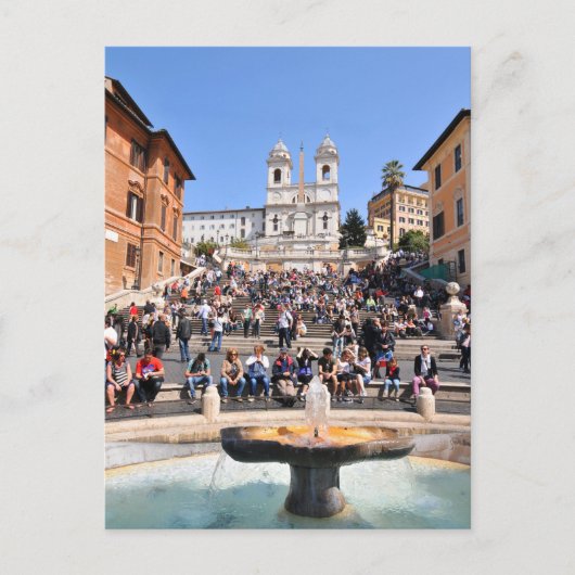 Piazza di Spagna，ローマ，イタリア ポストカード (正面)
