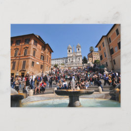 Piazza di Spagna，ローマ，イタリア ポストカード