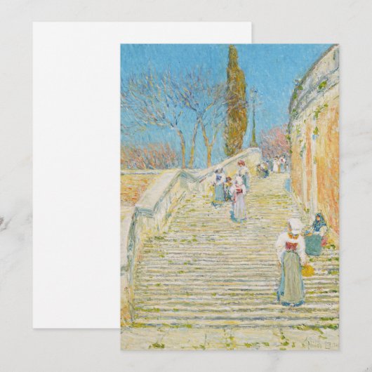 Piazza di Spagna，ローマ | Childe Hasssam (正面/裏面)