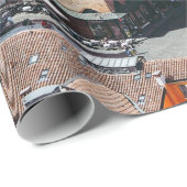 Piazza Maggiore広場とサンペトルの空中眺め ラッピングペーパー (ロールコーナー)