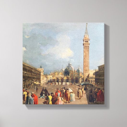 Piazza San Marco,ヴェネツィア, c.1760 キャンバスプリント (正面)