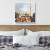 Piazza San Marco,ヴェネツィア, c.1760 キャンバスプリント (インサイチュ (寝室))