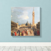 Piazza San Marco,ヴェネツィア, c.1760 キャンバスプリント (インサイチュ (ウッドフロア))