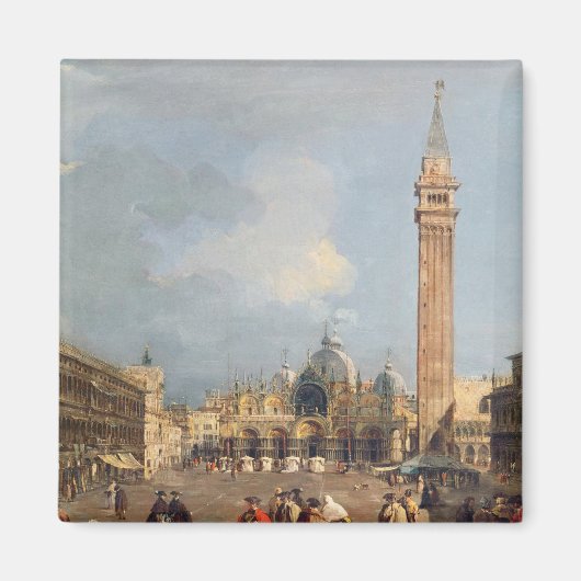 Piazza San Marco,ヴェネツィア, c.1760 マグネット (正面)