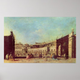 Piazza San Marco a Venezia – Francesco Guardi ポスター