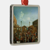 PiazzettaサンMarco、ベニスのペテン師 メタルオーナメント (右)