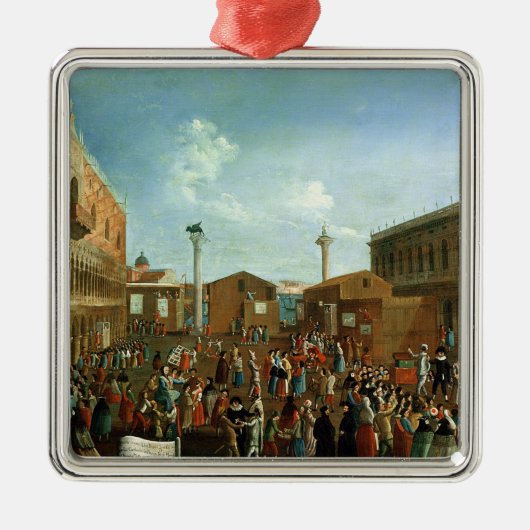 PiazzettaサンMarco、ベニスのペテン師 メタルオーナメント (正面)