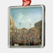 PiazzettaサンMarco、ベニスのペテン師 メタルオーナメント (左)