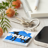 Pibbles及びより多くの動物の救助KeyChain キーホルダー (正面右)