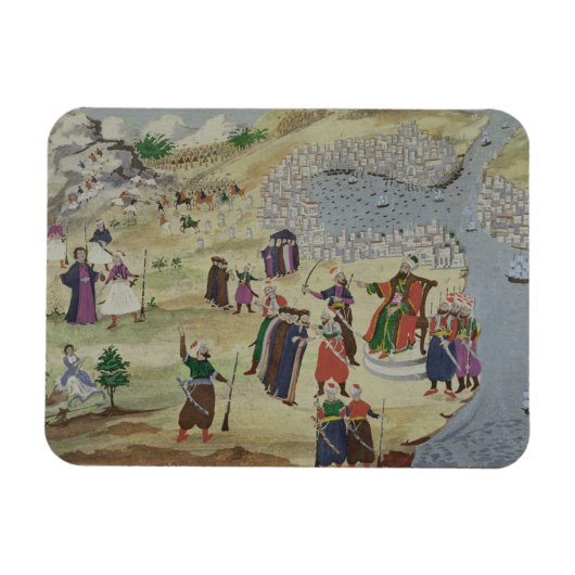 Picからのコンスタンチノープルの予測された秋 マグネット (横)