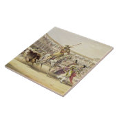 Picador 1865年を満たすBull (色のlitho) タイル (側面)