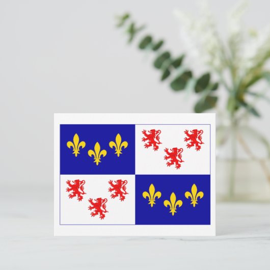 Picardieの旗 ポストカード (スタンド正面)