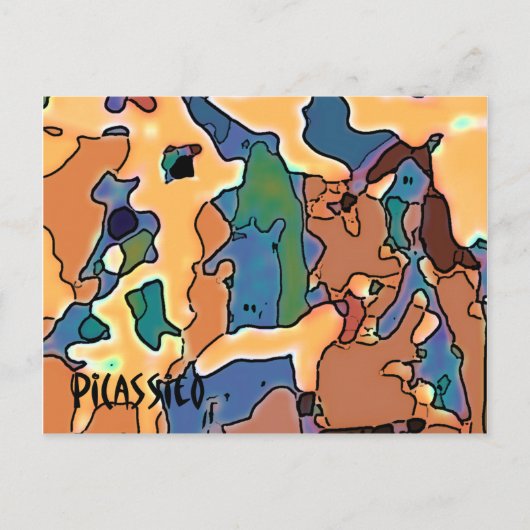 PiCassieOによるお洒落アートアニマルファームポストカード ポストカード (正面)