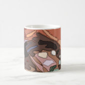 PiCassieO著"ジャワ"のマグ コーヒーマグカップ (中央)