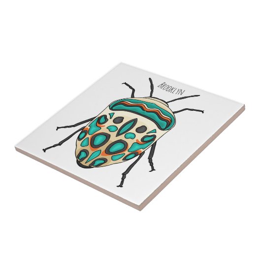 Picasso bug cartoon illustration タイル (側面)