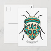 Picasso bug cartoon illustration ポストカード (正面/裏面)