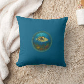 Picasso Trigger Fish Ocean Blue Pillows クッション (ブランケット)