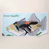 Picasso Triggerfish ビーチタオル (正面)