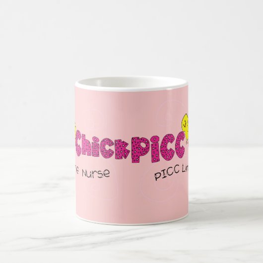 PICCのひよこPICCラインナースのギフト コーヒーマグカップ (中央)