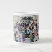 Piccadillyの雪場面 ジャンボコーヒーマグカップ (正面)