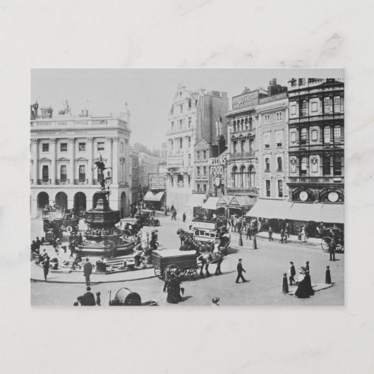 Piccadilly Circusのビュー, c.1900 ポストカード (正面)