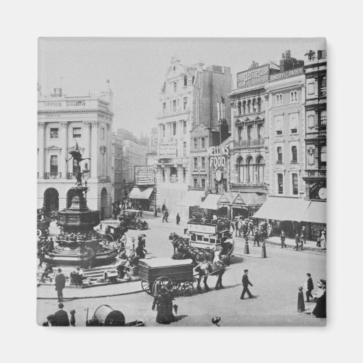 Piccadilly Circusのビュー, c.1900 マグネット (正面)
