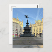 Piccadilly Circus、ロンドンUK ポストカード (正面/裏面)