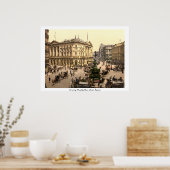 Piccadilly Circus, London England UKアンティーク。 ポスター (キッチン)